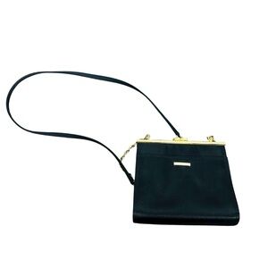 Liz Claiborne Black and Gold Crossbody Bag